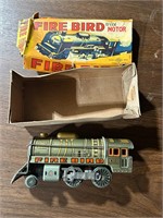 Tin Toy Train With Battery Powered Engine, 1950'S