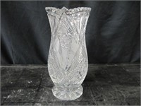 CUT GLASS VASE