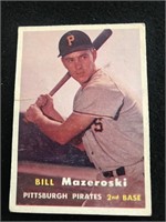 1957 Topps #24 Bill Mazeroski HOF Rookie RC Lower