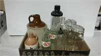 Stoneware bottles and other miscellaneous bottles