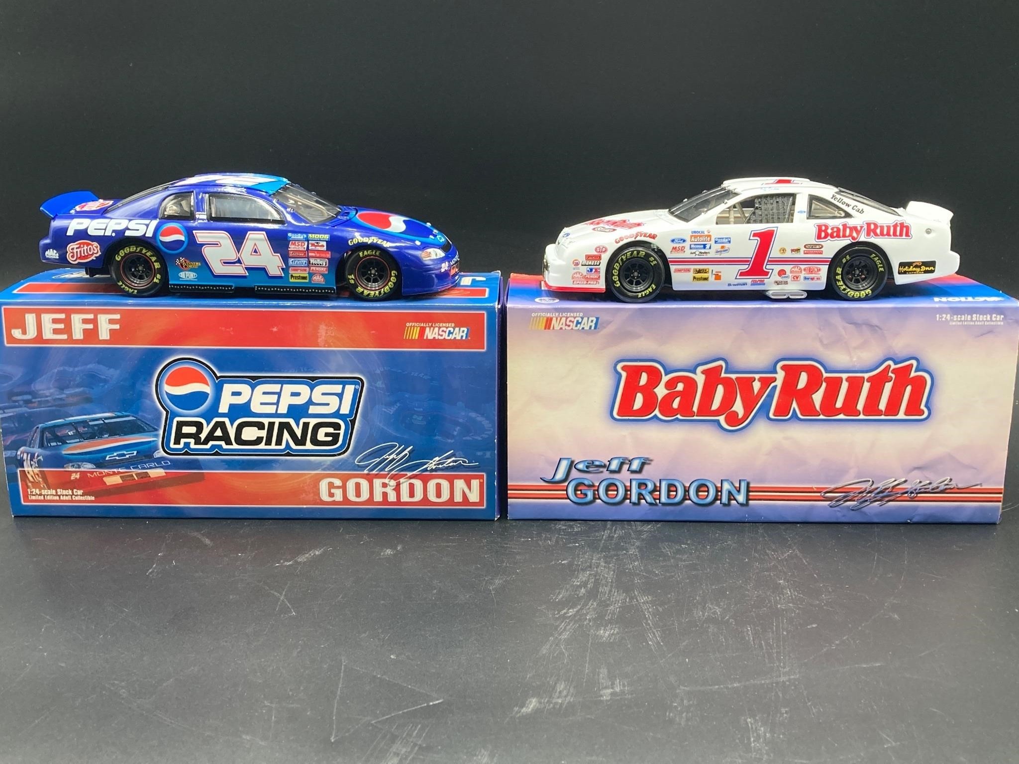 Jeff Gordon Pepsi & Baby Ruth 1:24 Diecasts