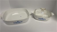 (2) Corning Ware baking dishes