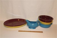 Fiesta Dinnerware: (2) Platters, (3) Serving