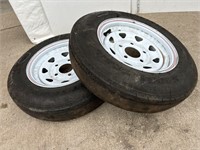 Two tires with rims: 5.30–12