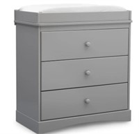 Delta 3 Drawer Dresser  Gray