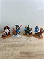 Avon Christmas Memories Series Porcelain Figurines