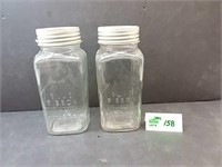 Antique Blue Ribbon Coffee glass jars