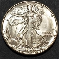 1940-S Walking Liberty Half Dollar - Lustrous MS