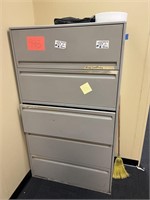 large 5 drawer metal filing cabinet
