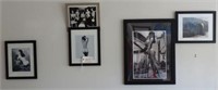 Black and White Bettie Page photo framed, (2)