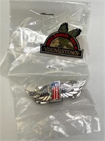 2  Vintage Metal Harley Davidson Pins