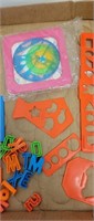 Spiroraph stencils and letters lot
