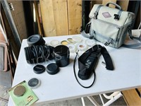 Canon camera bag & accessories