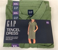 New Gap Tencel Dress Size XXL Green