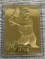 Derek Jeter 23Karat Gold Baseball Card