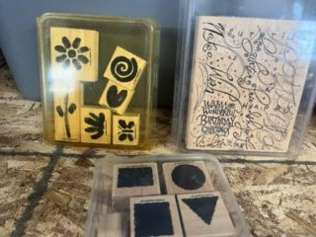 Wooden stamp lot