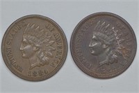 1883 and 1884 Indian Head Cents