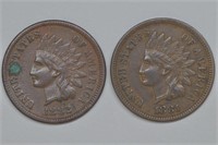 1881 and 1882 Indian Head Cents
