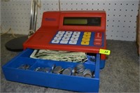 Toy Cash Register w/ Currency