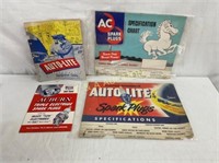 1950'S LOT OF AC AUTOLITE AUBURN PAPER ADS