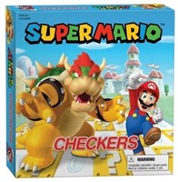 NEW Super Mario Checkers Mario Vs Bowser-6+