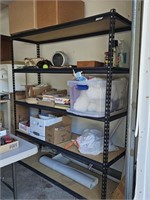 STEEL SHELF NO CONTENTS SELLS WITH THIS UNIT