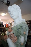 Four Seasons Marble Style Statue - Spring