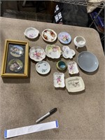 MISC CHINA PLATE AND FRAMED COLLECTOR PLATES