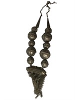 orinteal silver necklace