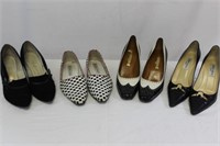 Four Pairs Vintage Ladies' Shoes