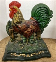 Cast-iron rooster napkin / letter holder