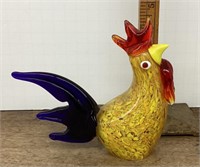 Art glass rooster