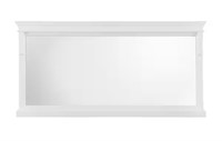 60 in. Wood Framed Wall Mirror in White