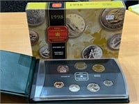 1998 Cdn Specimen Coin Set- in Binder