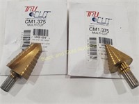 (2) TRU CUT Drill Bits Different Sizes