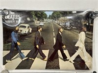 LAMINATED BEATLES ABBEY ROAD POSTER 34" x 22"