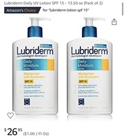 Brand New Lubriderm Daily Moisture Lotion 2 Pack