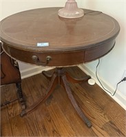 SINGLE DRAWER DRUM TABLE - 29" DIAMETER