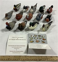 14 Jett Brunet Ducks Unlimited Miniature Decoys