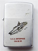 "U.S.S. ENTERPRISE CVA (N) 65" ZIPPO