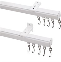 ($110) ChadMade Ceiling Track Kit with Hooks,