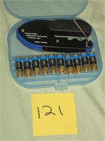 Coaxial Cable Crimping Tool in case