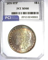 1878 8TF Morgan PCI MS-66 LISTS FOR $6000