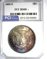 1882-S Morgan PCI MS-66+ Incredible Color