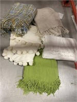 Lot of 5 Asstd High End Throws