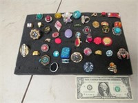 Larged Lot of Assorted Jewelry Rings