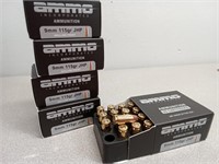 X5 Ammo Inc 9mm JHP ammo - 20 rds per box, 100