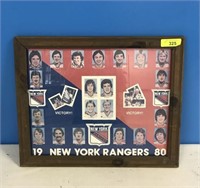 1980 NY RANGERS POSTER IN FRAME