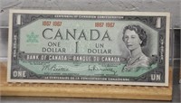 1867-1967 Canadian Centennial dollar bill