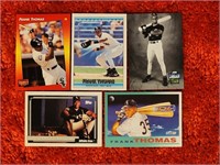 Lot of 5 Frank Thomas Baseball Cards